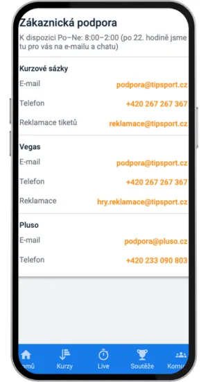 Kontaktujte podporu